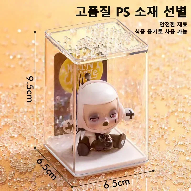 6-Pack Transparent Storage Boxes for Figures & Dolls Display