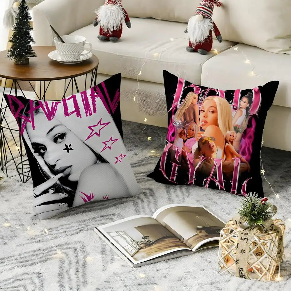 Breathable Linen Cushion Cover with Hidden Zipper | Animal Print