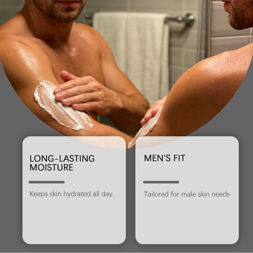 OceAura Men's Body Butter – Deep Hydrating Dry Skin Cream