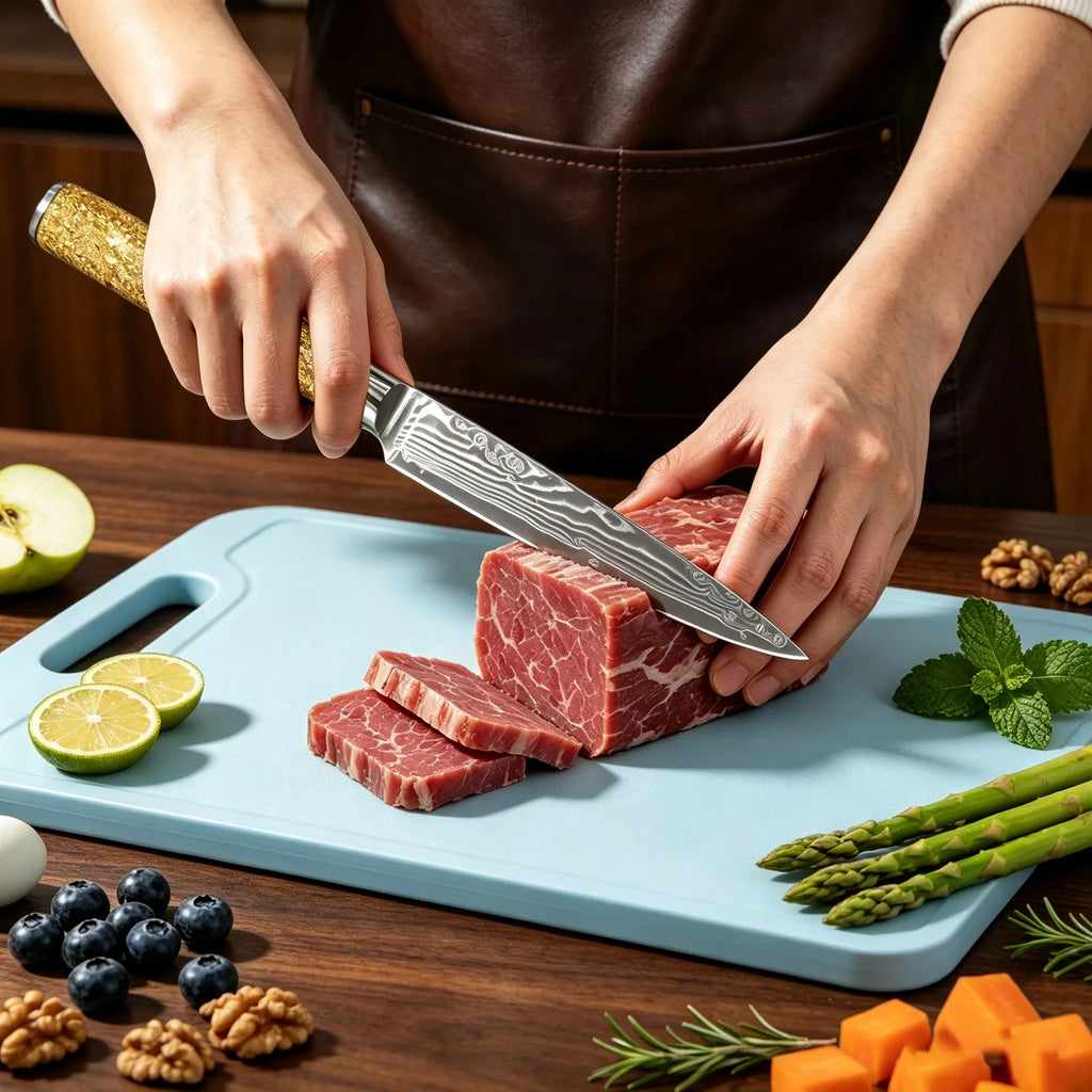67-Layer Damascus Steel Chef & Paring Knife | Kitchen Essential