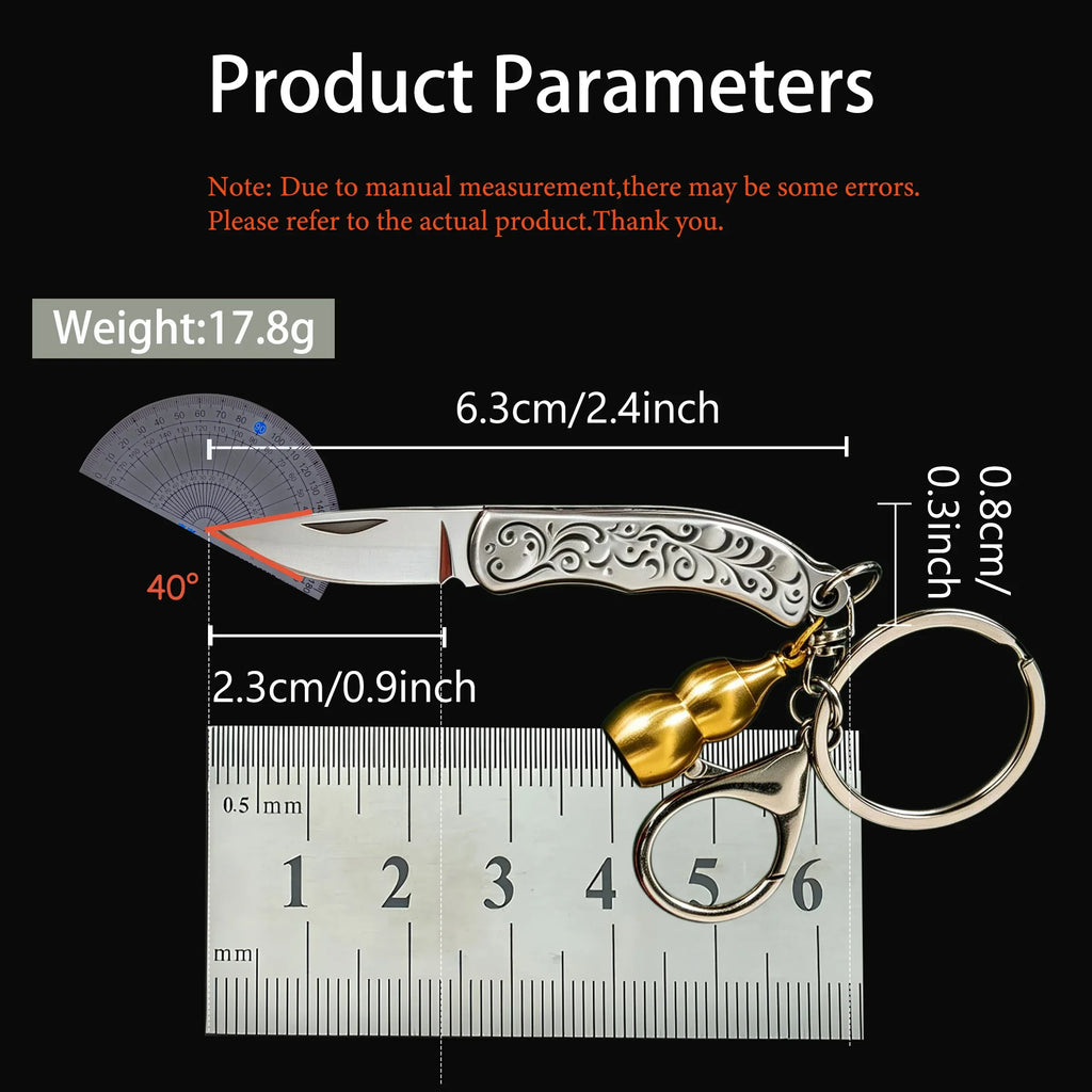 Mini Folding Pocket Knife – EDC Keychain Utility Cutting Tool
