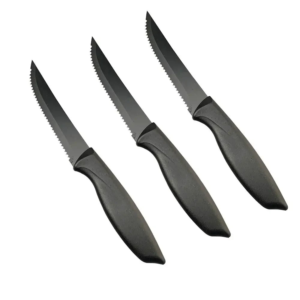 8.5" Serrated Stainless Steel Steak Knife Set – 2 to 8 Pc