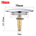 Durable Pop Up Waste Stopper Brass Bath Adjustable Only Flat Seal