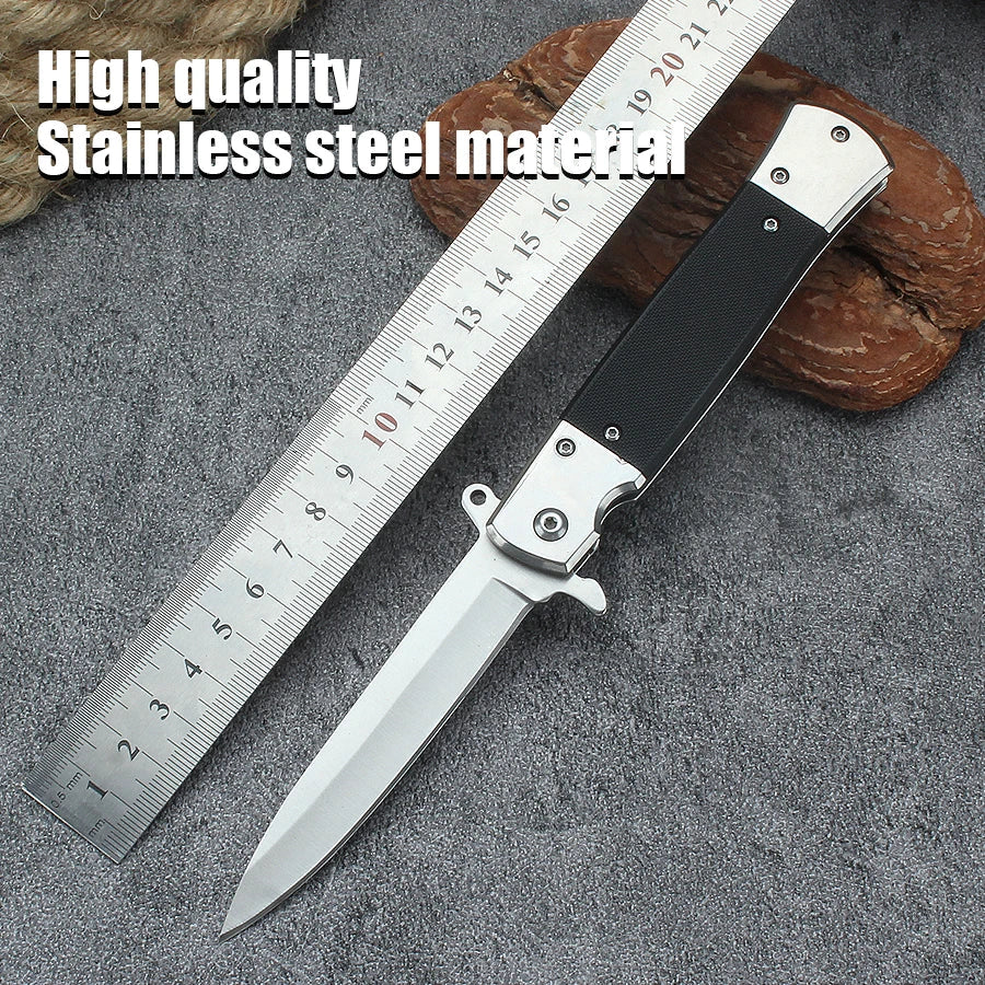Folding Outdoor Knife | Stainless Steel Multi-Function Field Knife