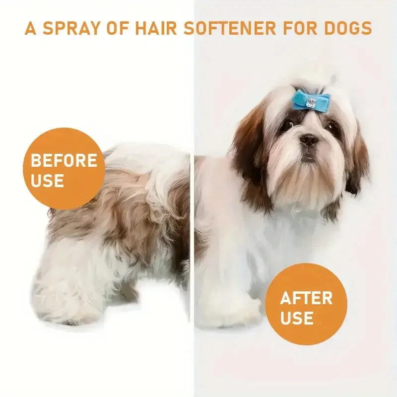 Pet Hair Smoothing Spray – Softens & Shines Dog & Cat Fur