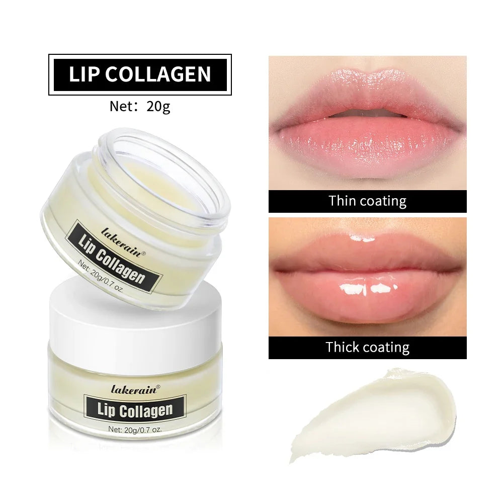 Lakerain Collagen Lip Mask & Balm – Hydrates & Smooths Lips