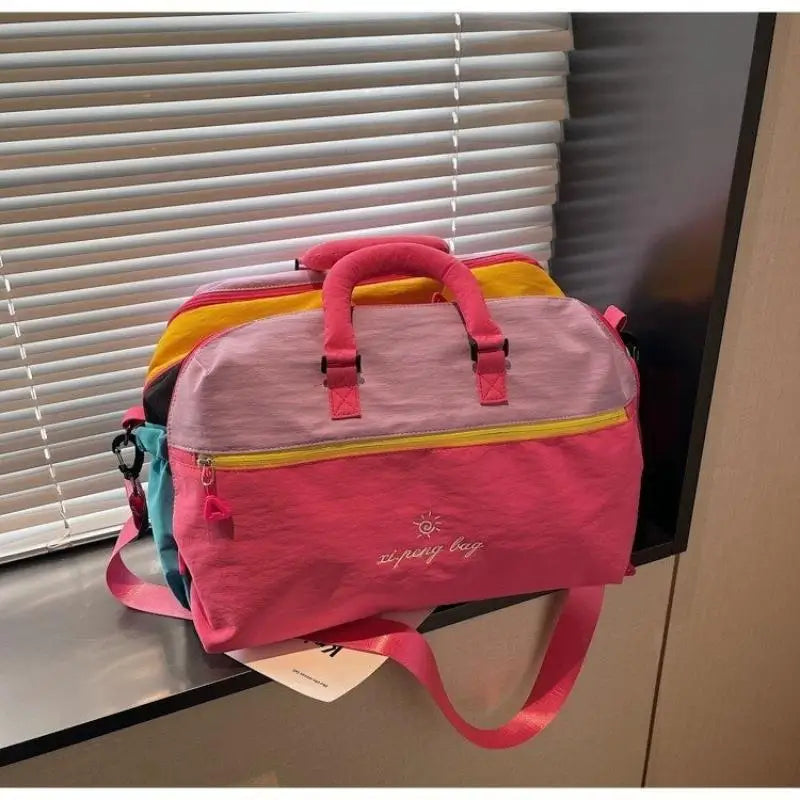 Large Colorful Waterproof Duffel Bag for Travel & Gym