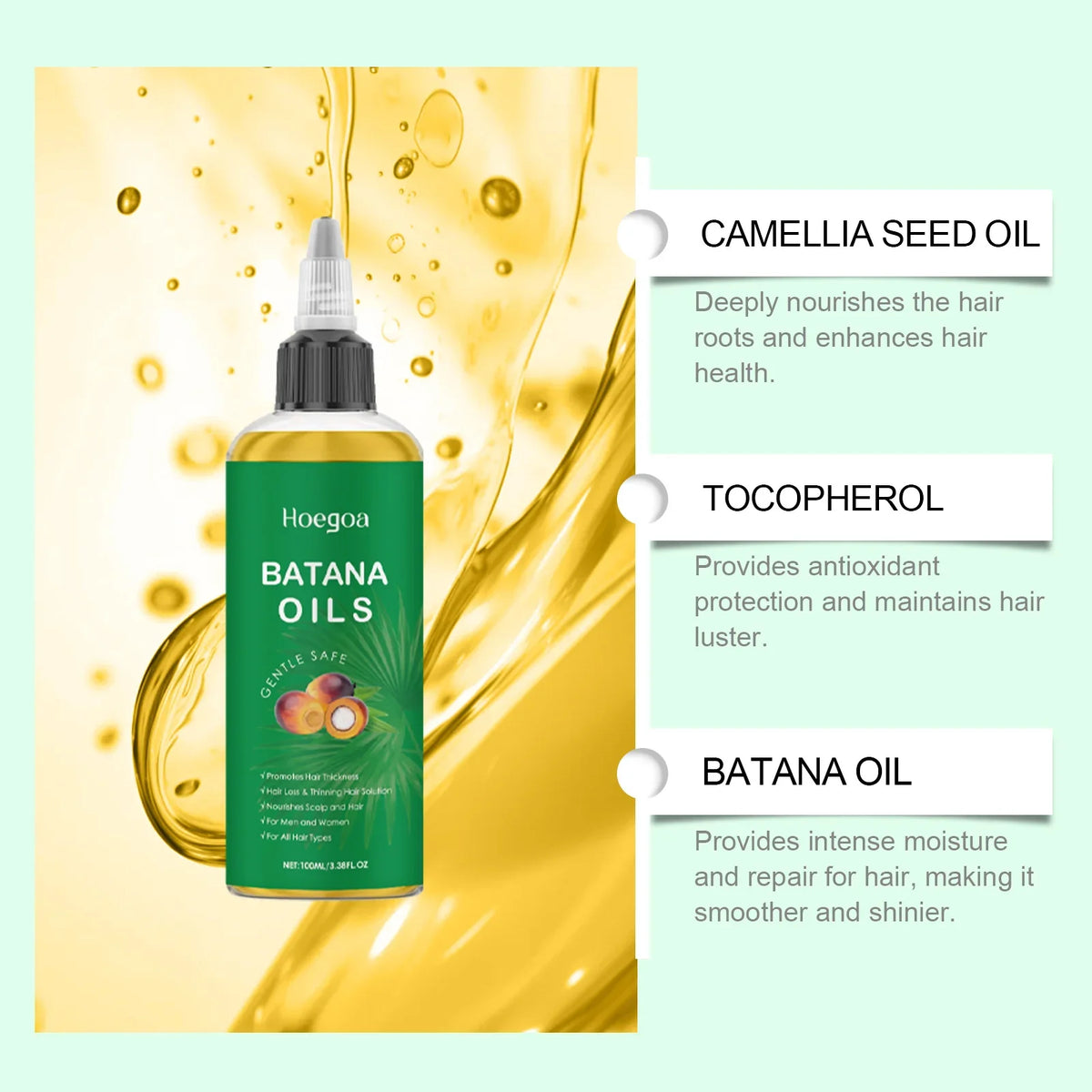 HOEGOA Batana Hair Oil – Nourishing & Strengthening 100ml