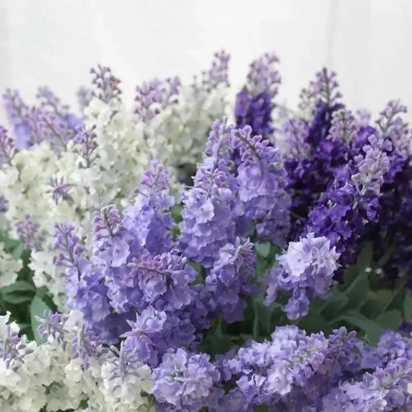 Artificial Lavender Bouquet – Silk Fake Flowers for Home & Wedding