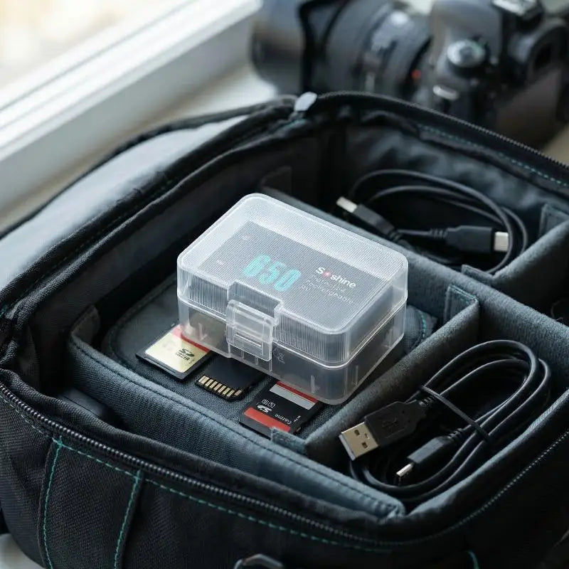 9V Battery Storage Case Set of 5 – Transparent Plastic Holder