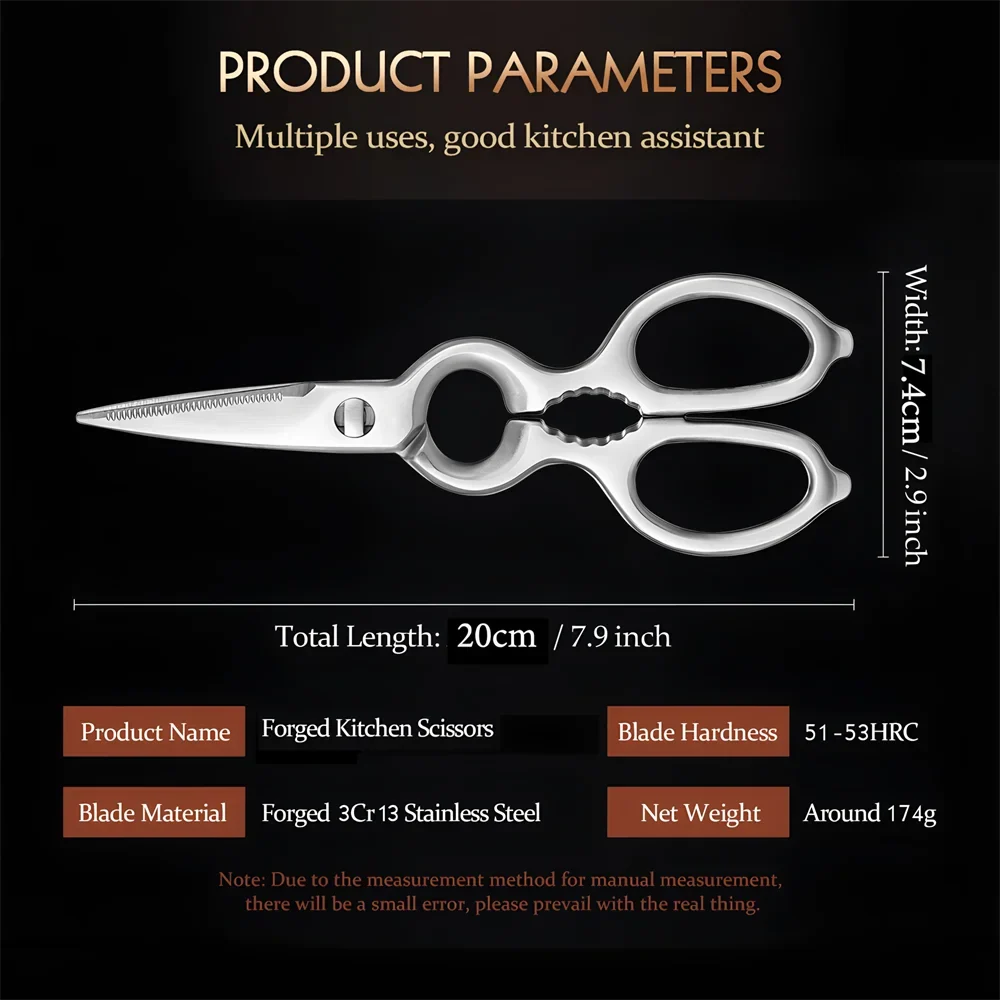Multi-Functional Kitchen Scissors – Heavy-Duty Cooking Shears