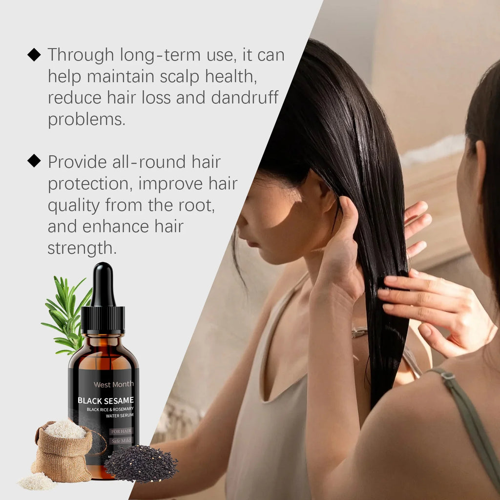 WEST MONTH Black Sesame Hair Serum – Nourishing 30ml