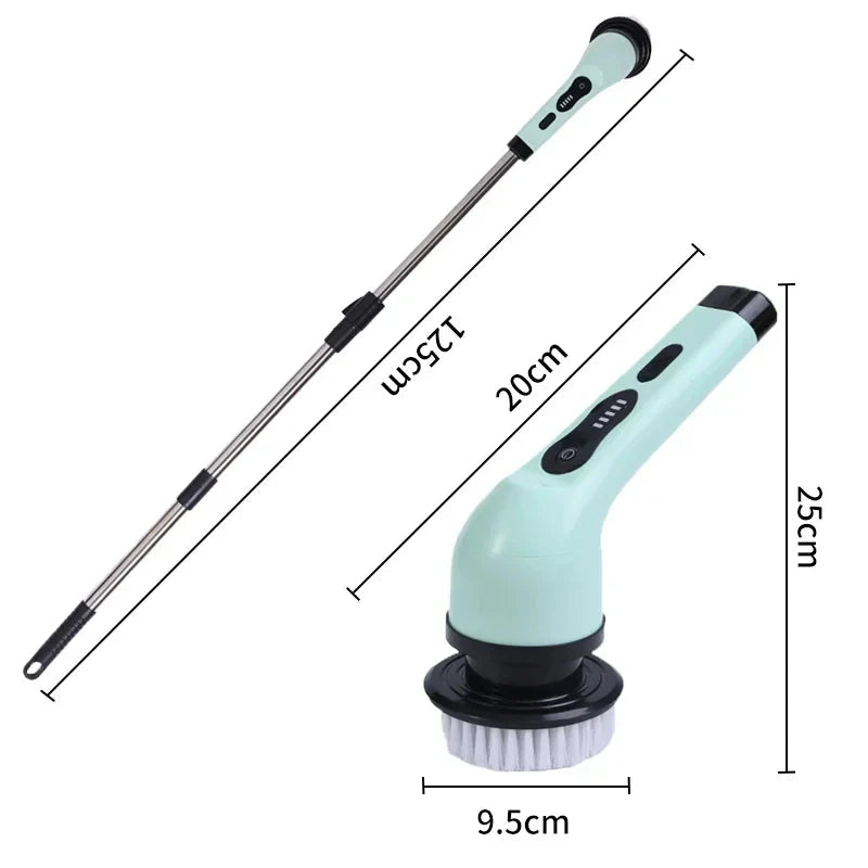 9-in-1 Electric Spin Scrubber | Kitchen & Bathroom Brush