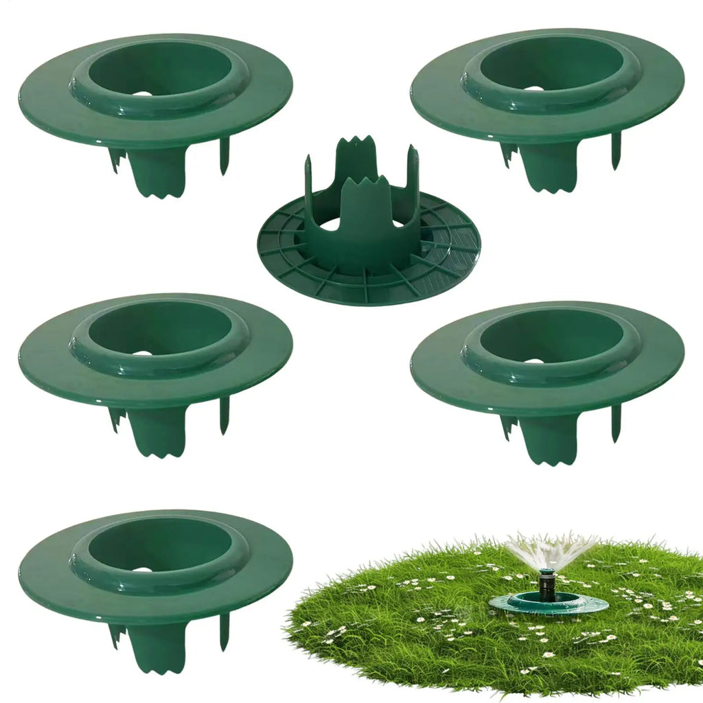 Sprinkler Head Protectors 6-Pack | Adjustable Depth Lawn Guard