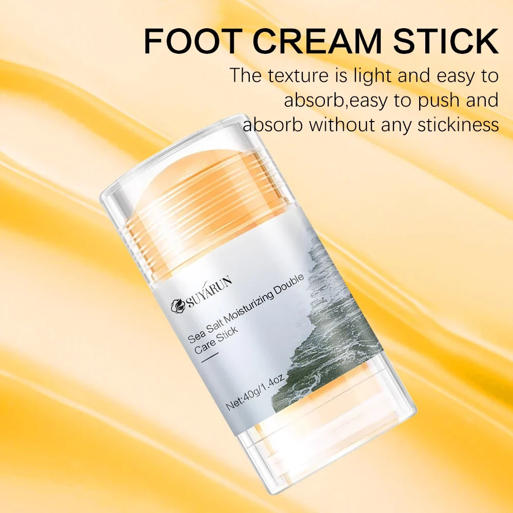 SUYARUN Sea Salt Foot Cream Stick – Exfoliating Moisturizer