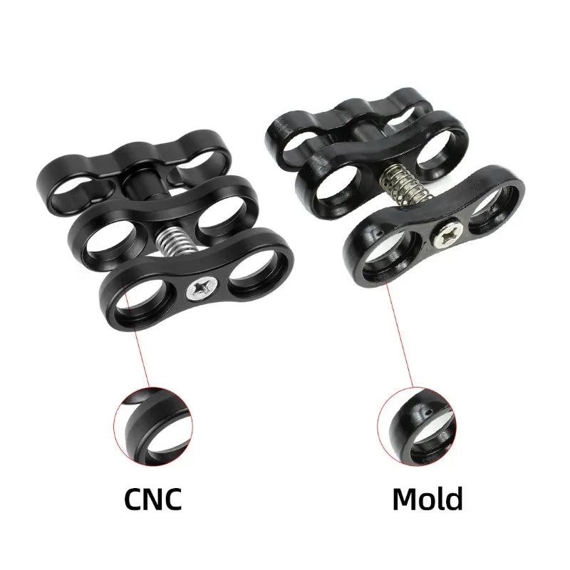 Underwater Ball Head Arm Clip Bracket for GoPro, DJI & SLR