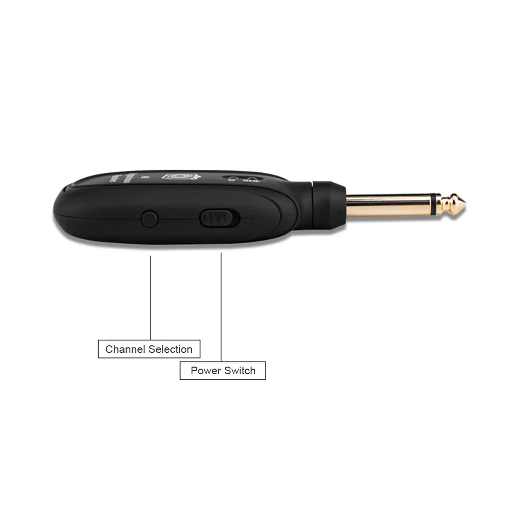 A8 UHF Wireless Guitar System – Transmitter & Receiver Rechargeable