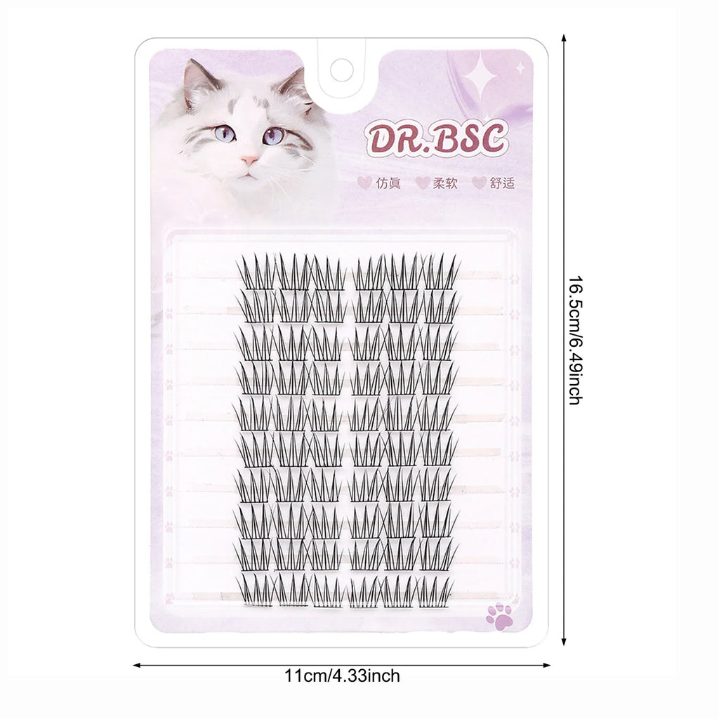 Korean Idol Manga Cluster Lashes | Wispy 3D Lash Extensions