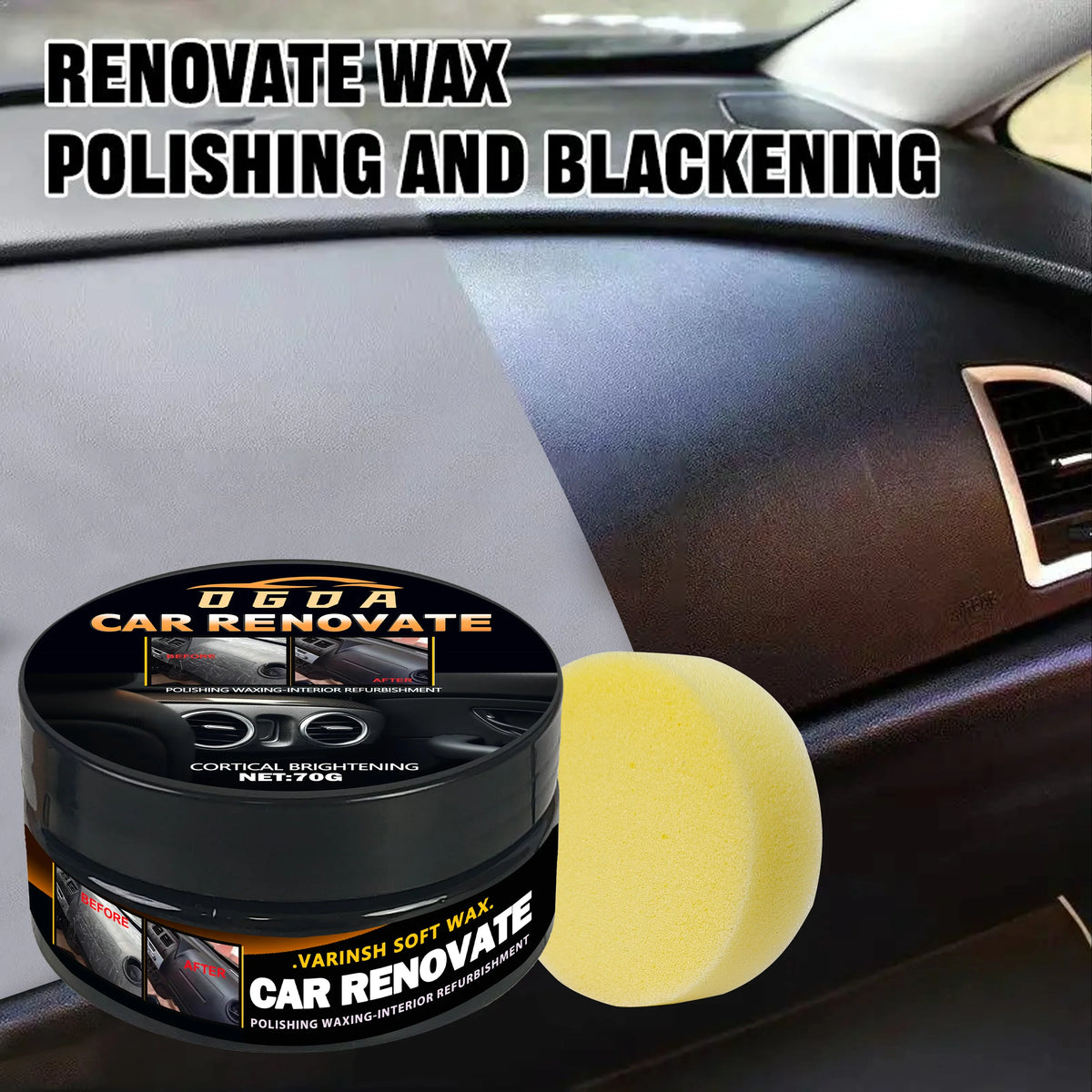 Car Plastic & Rubber Restorer Black Gloss Paste | Trim Care