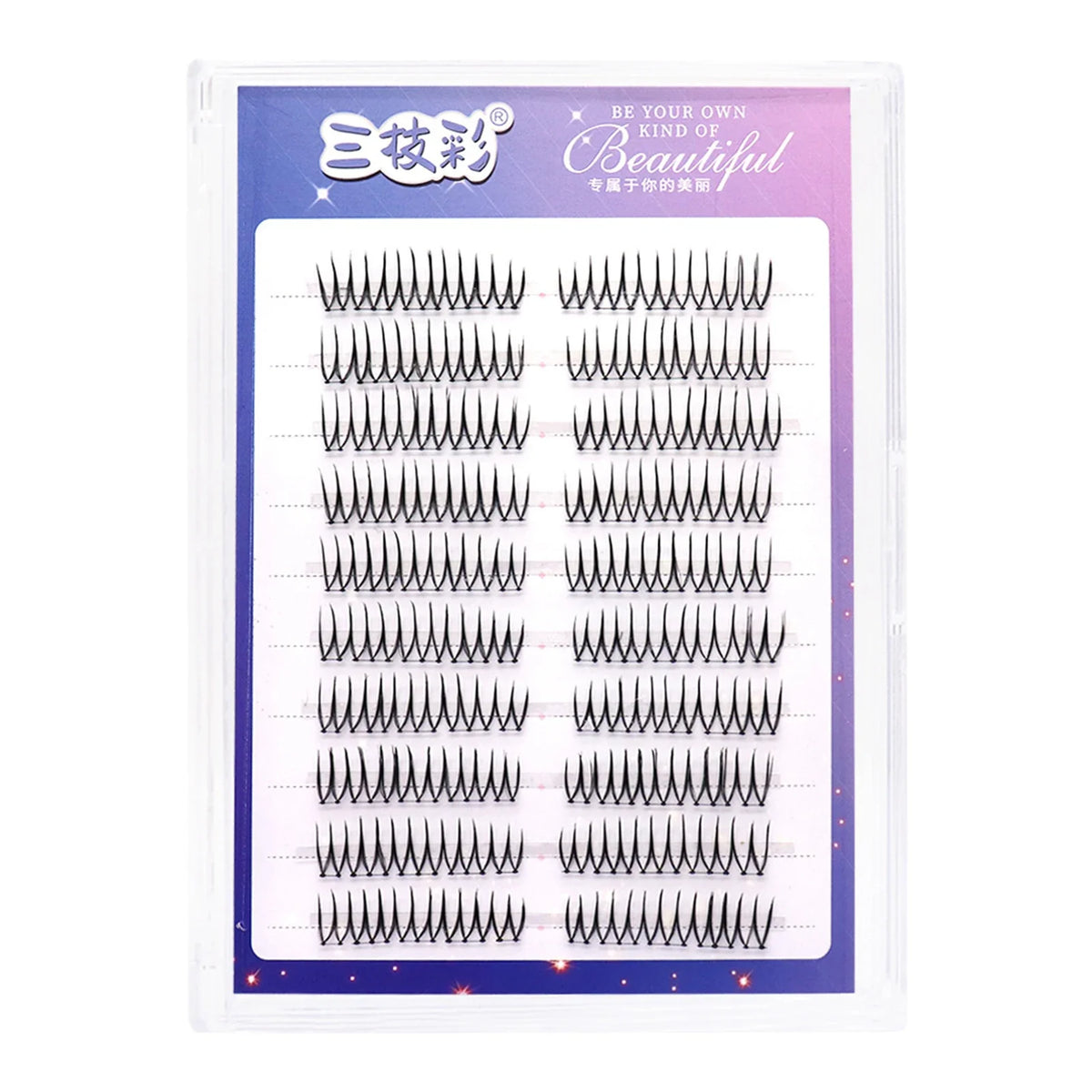 Korean W-Shape DIY False Eyelashes | Natural Wispy Lash Extensions