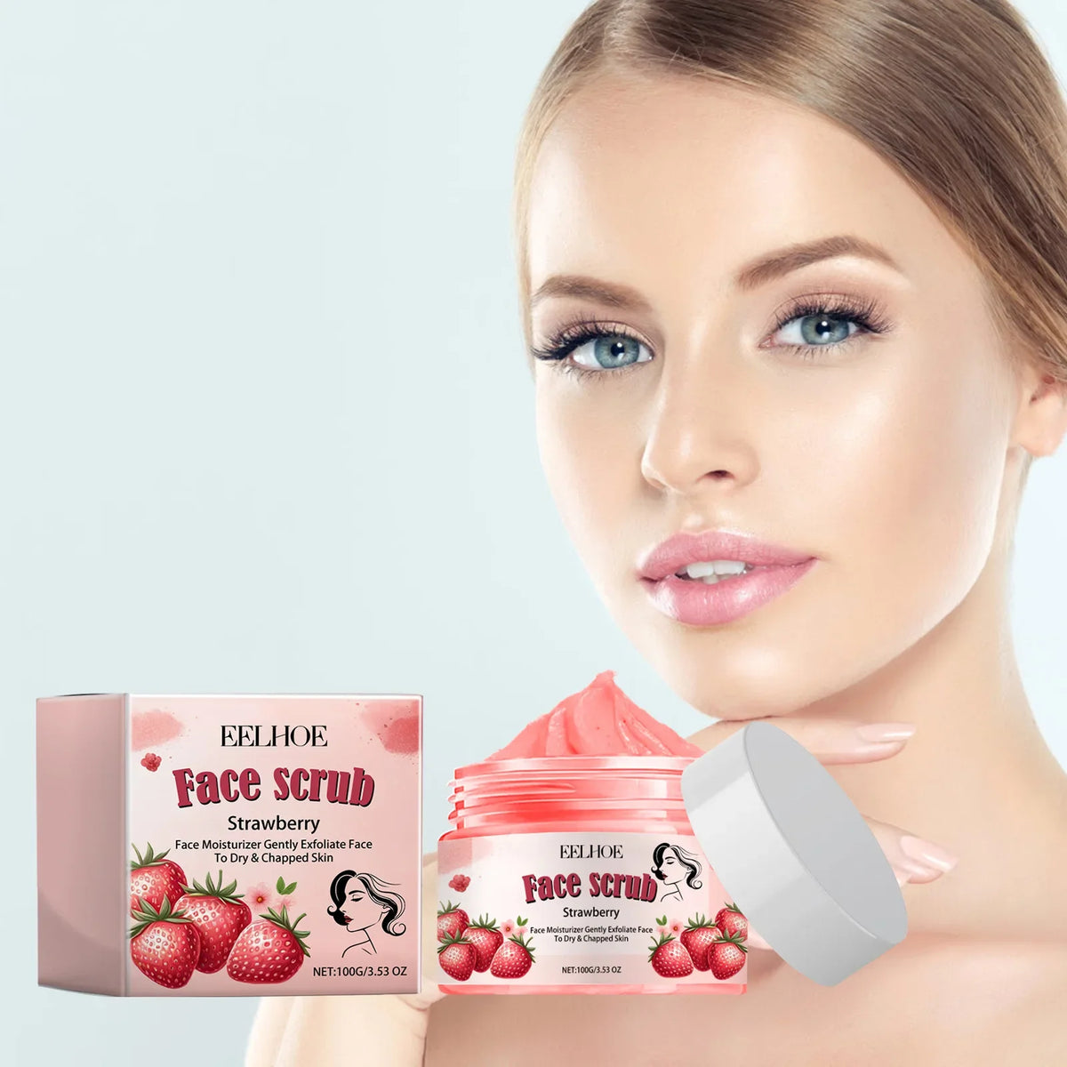 EELHOE Facial Scrub – Exfoliate, Shrink Pores & Brighten Skin