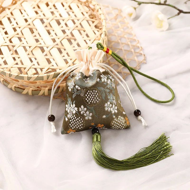 2025 Sachet Mugwort Bag Cloth Brocade Embroidery Car Hanging Purse