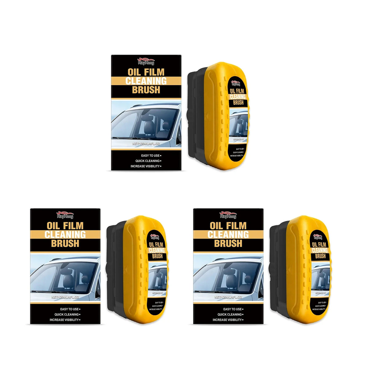 RayHong Car Windshield Oil Film Remover Brush | Glass Cleaner