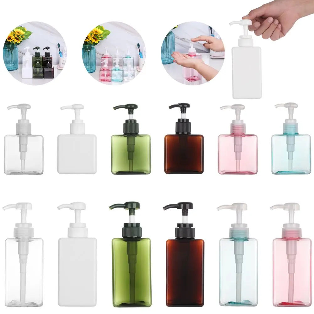 Square Clear Bottle Liquid Soap Whipped Mousse Points Bottling