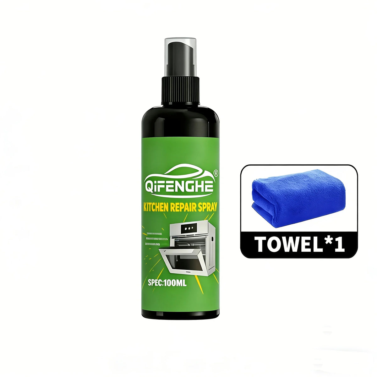 Kitchen Degreaser Spray 3.38oz – Oven, Air Fryer & Cookware