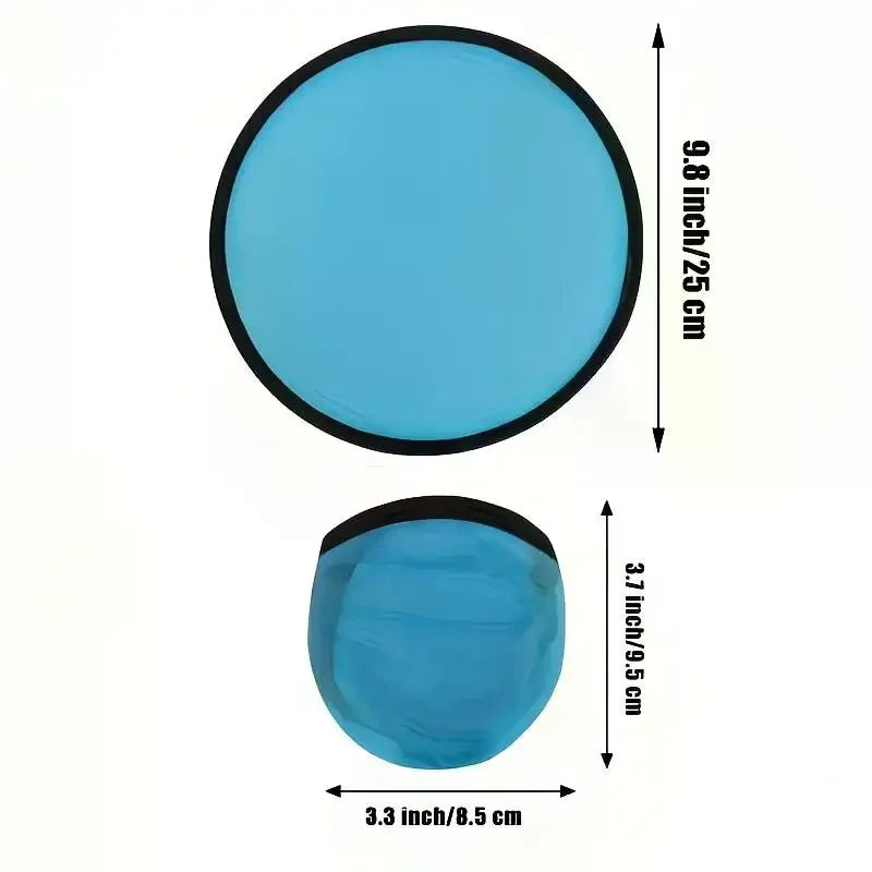 Foldable Hand Fan 5/10 Pack – 2-in-1 Portable Flying Disc Fan