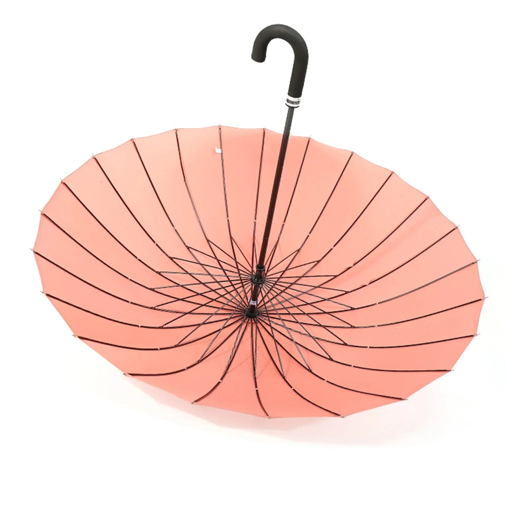 PEAKINBAGS Ultra Large Retro J-Stick Umbrella – 24 Ribs