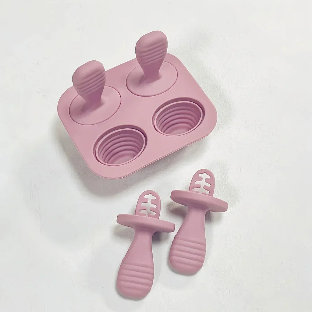 Silicone Ice Cream Mold – Reusable Popsicle & Frozen Treat Tray