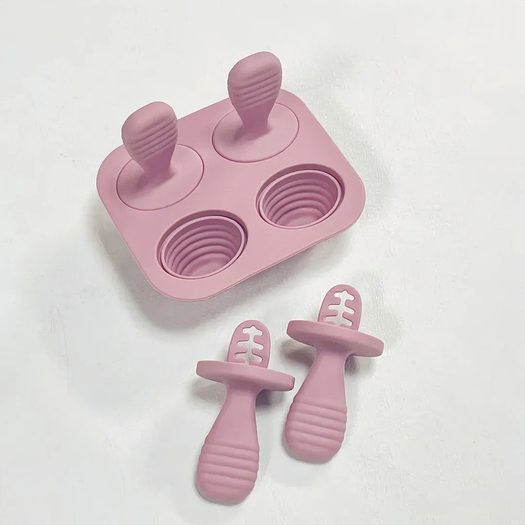 Silicone Ice Cream Mold – Reusable Popsicle & Frozen Treat Tray