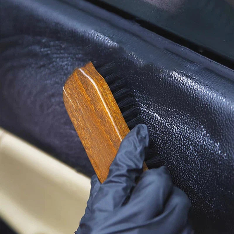 Handle Dashboard Details Polishing Cleaning Brush Horse Hair Wood