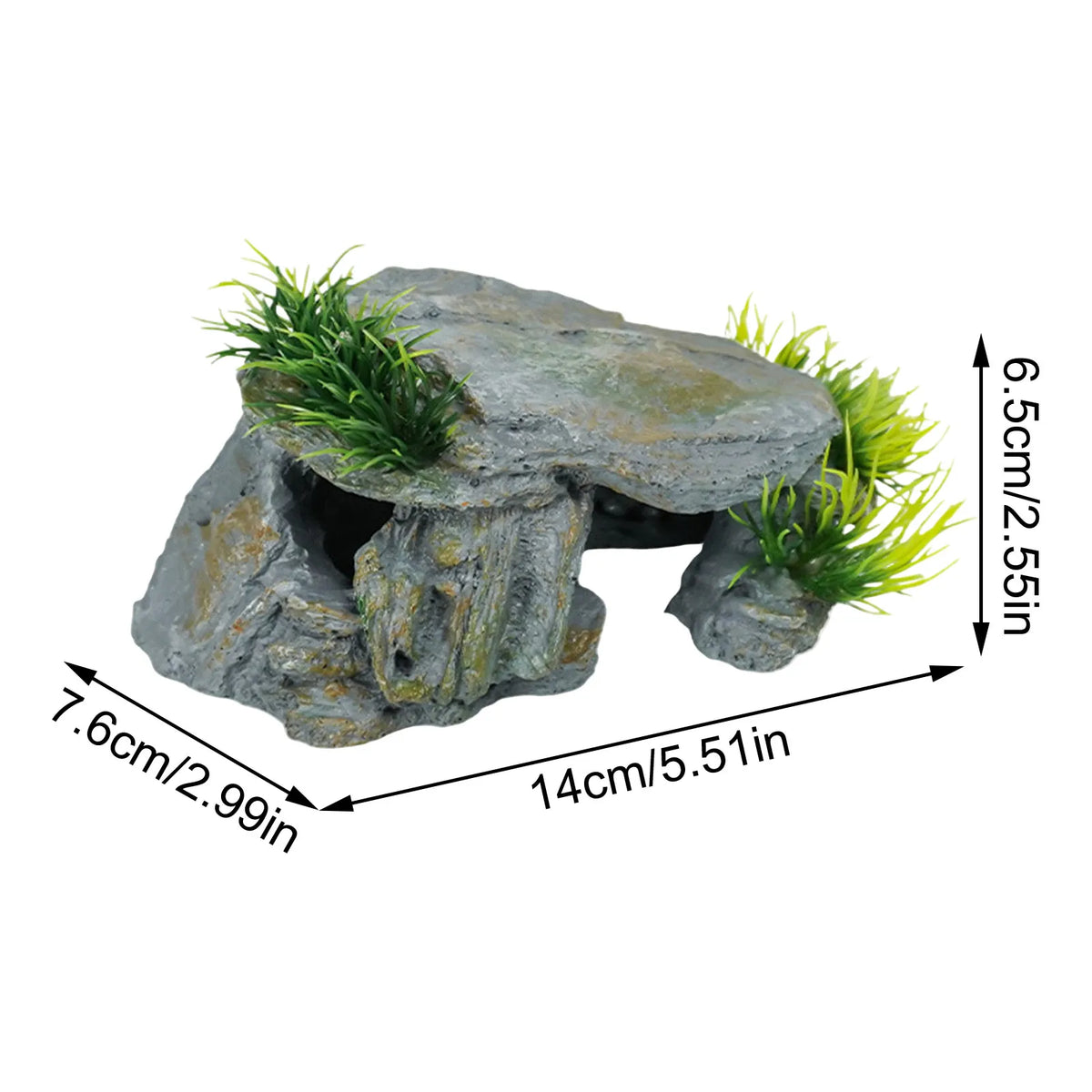 Reptile Hide Cave & Aquarium Hideout | Fish Tank Decor