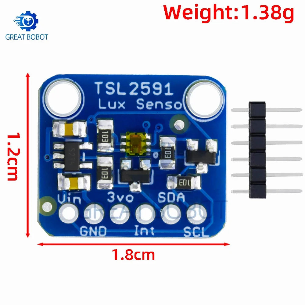 TSL2591 I2C Light Sensor Breakout Module – High Dynamic Range