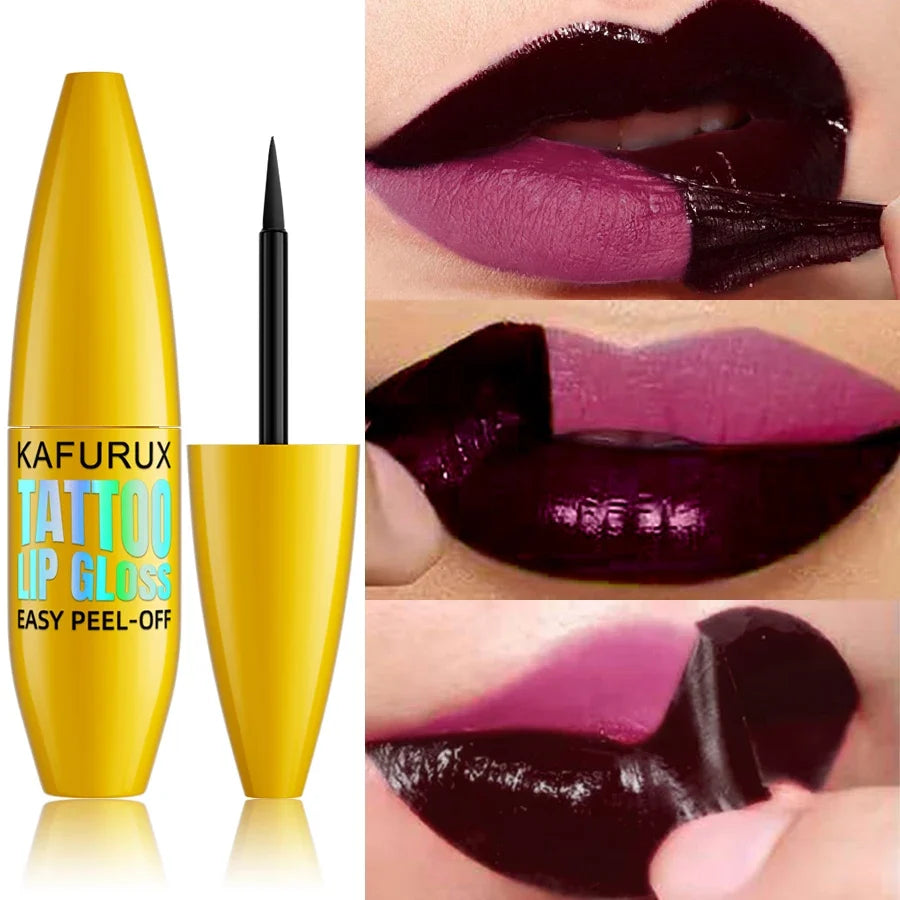 KAFURUX Korean Matte Peel-Off Lip Tint – 7 Colors Lip Stain