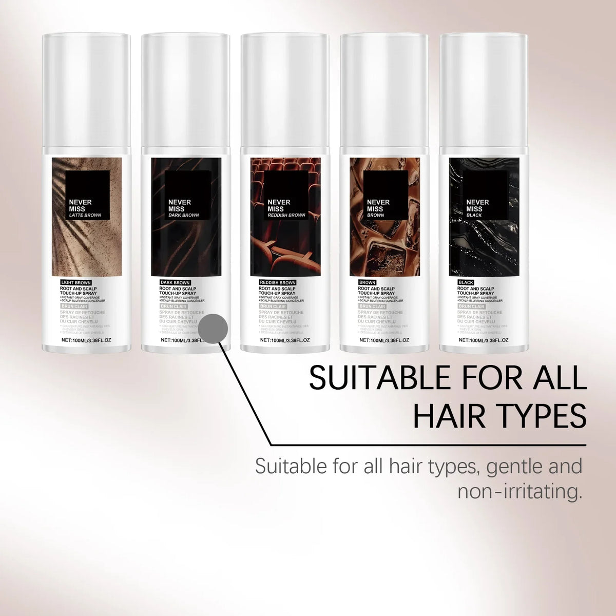 Temporary Instant Hair Color Spray – Multi-Shade Quick-Dry 100ml