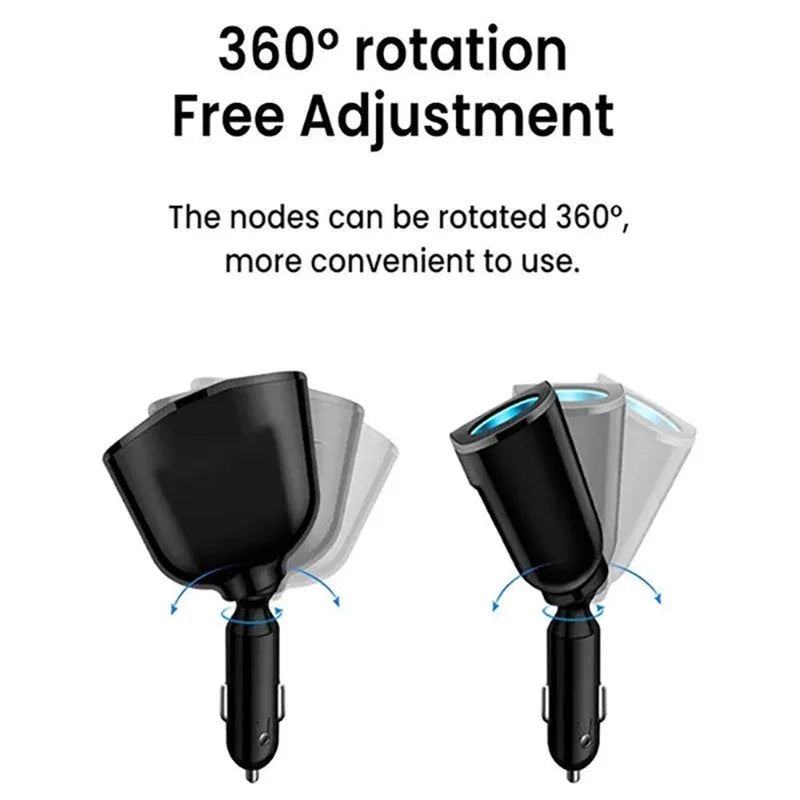 Dual-Port Car Charger PD 20W QC 3.0 with Digital Display