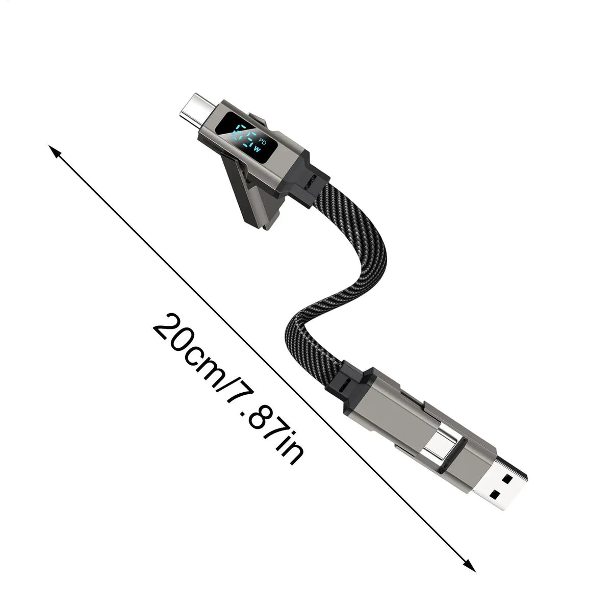 USB C Keychain Portable 1 65W Short Charger Cord Fast Charging Cable
