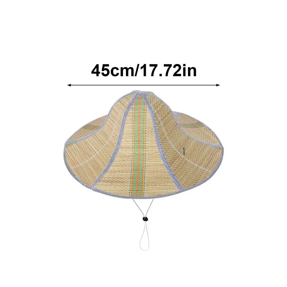 Wide Brim Foldable Straw Sun Hat – Unisex Beach & Outdoor