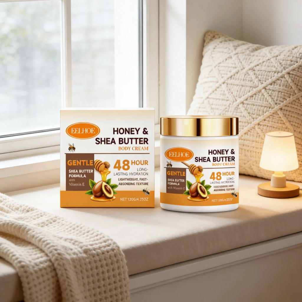 Eelhoe Honey Shea Butter Body Cream – 48-Hr Moisture | 120g