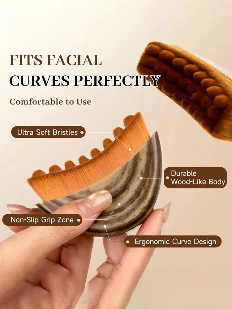 Facial Contour Brush – Soft Bristle Face Sculpting Massager