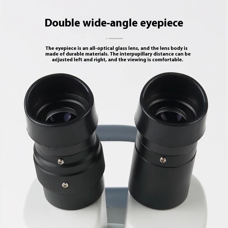 Stereoscopic Microscope 10X 20X 40X Oblique LED Light