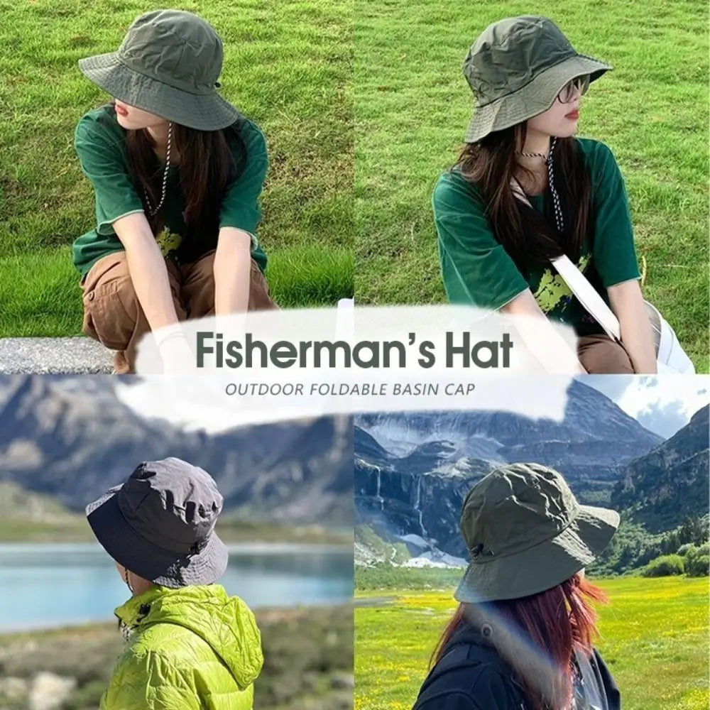 UV Waterproof Bucket Hat – Foldable Sun Hat with Storage Bag