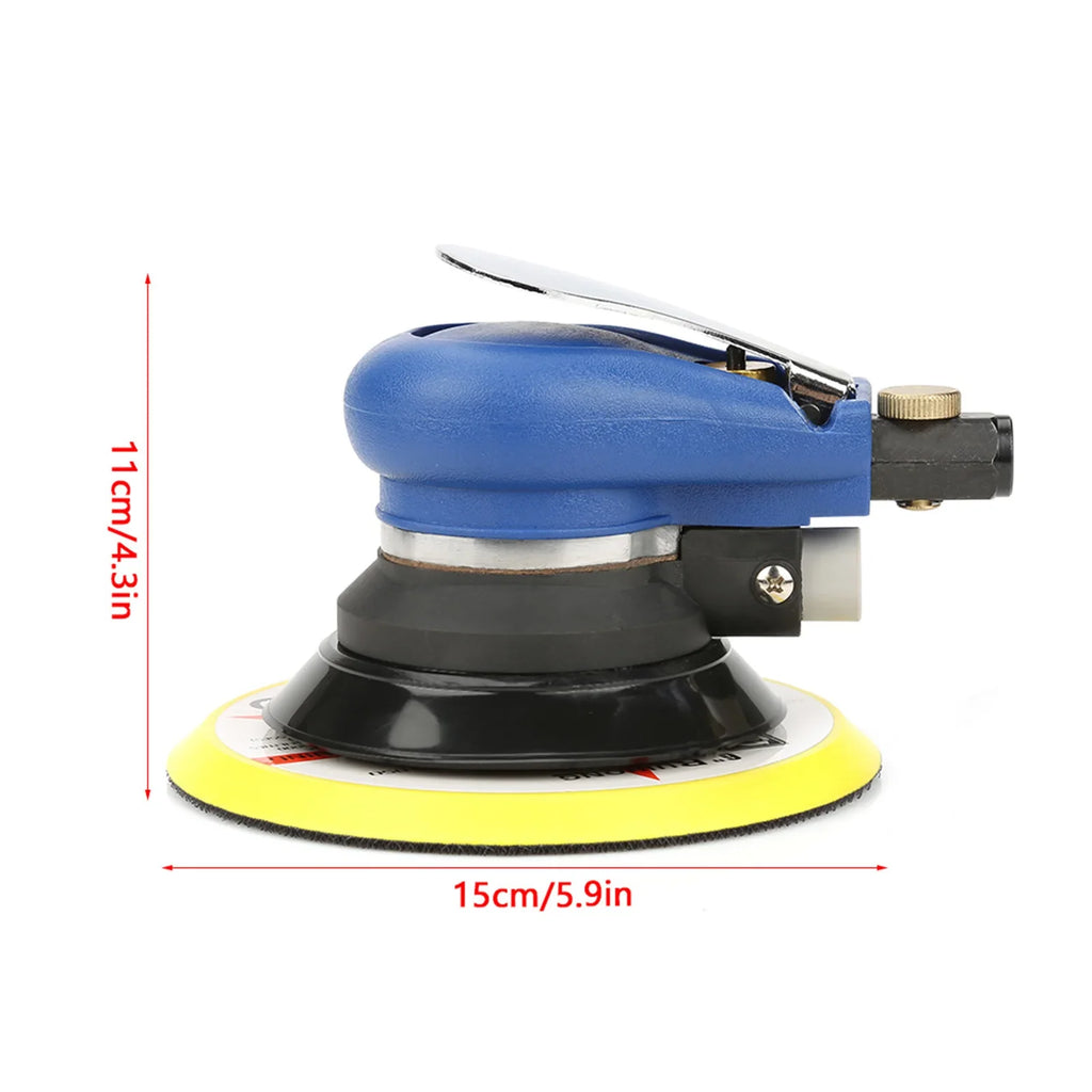 AT 980 5 6 Air Random Orbital Sander Round Polisher Pneumatic Hand