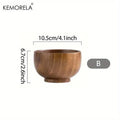KEMORELA Natural Wooden Bowl – Salad, Rice & Fruit Serving