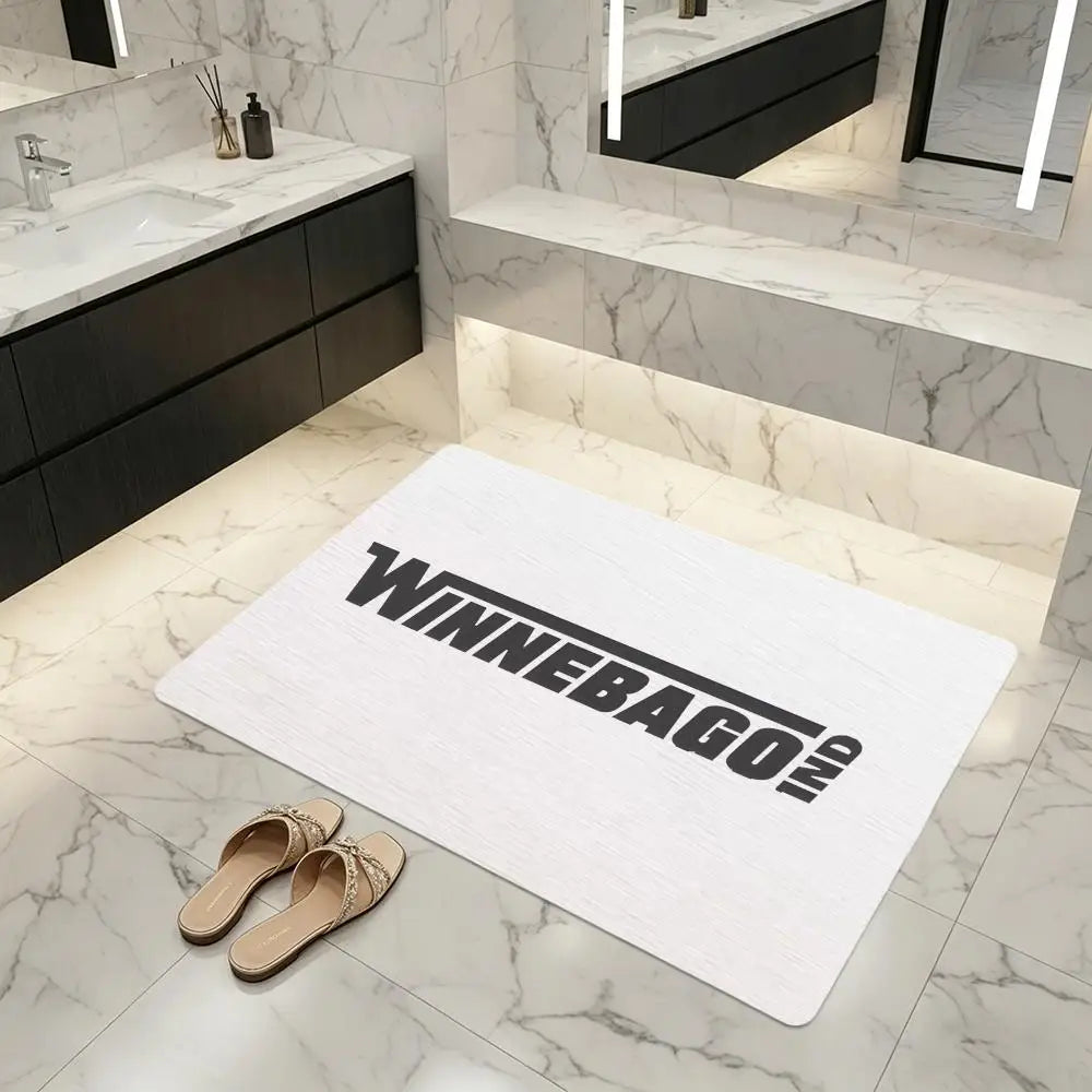Diatomite Bath Mat – Quick-Dry, Non-Slip &amp; Absorbent Floor Mat