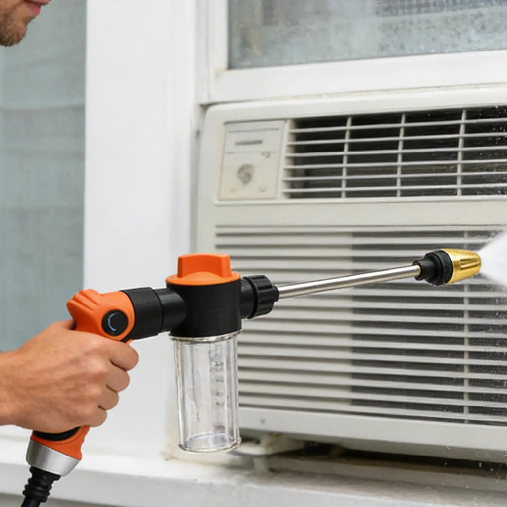 Heavy Duty Adjustable Garden Hose Nozzle | Multi-Pattern Sprayer
