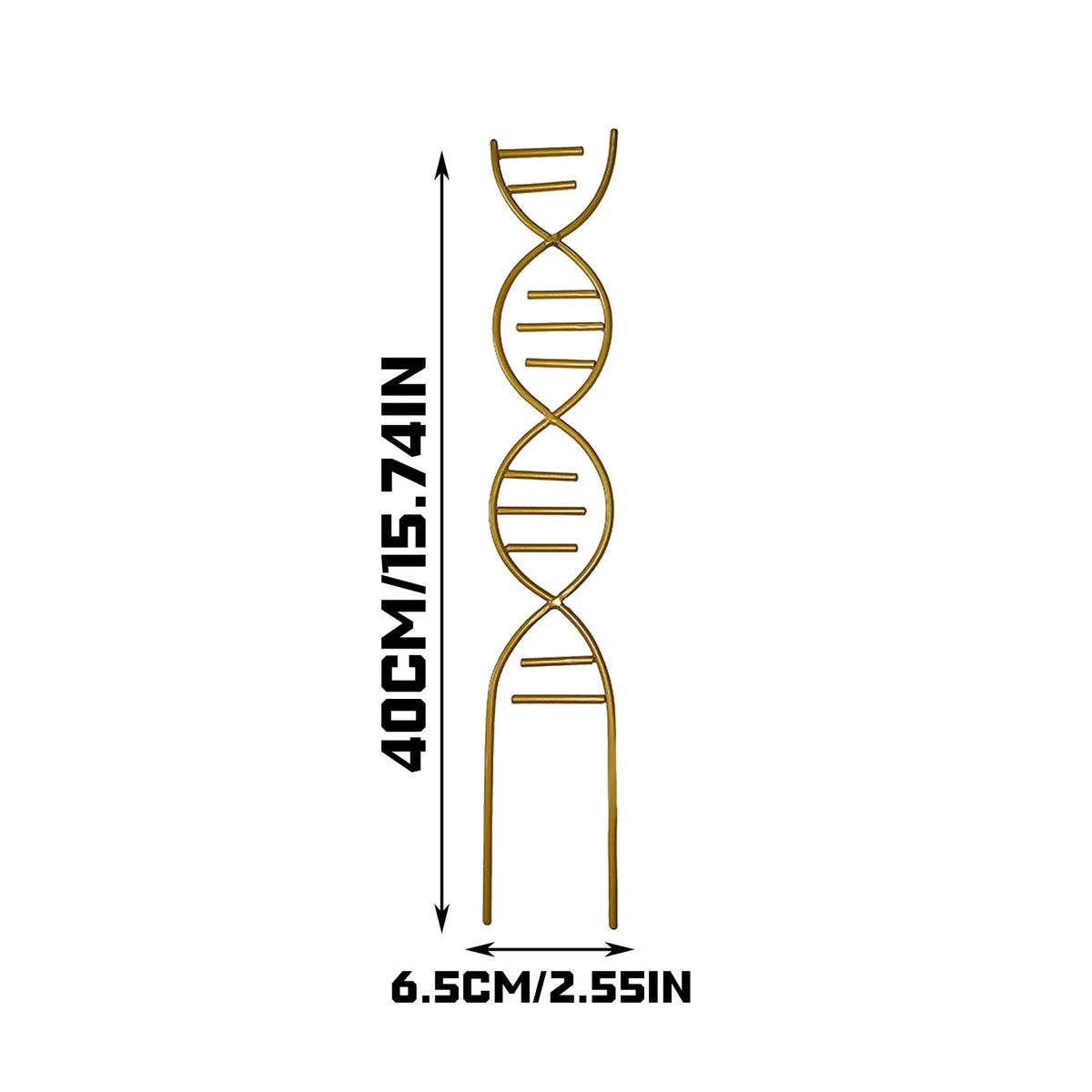 Metal DNA Shape Plant Trellis | Climbing Plant Support Stake
